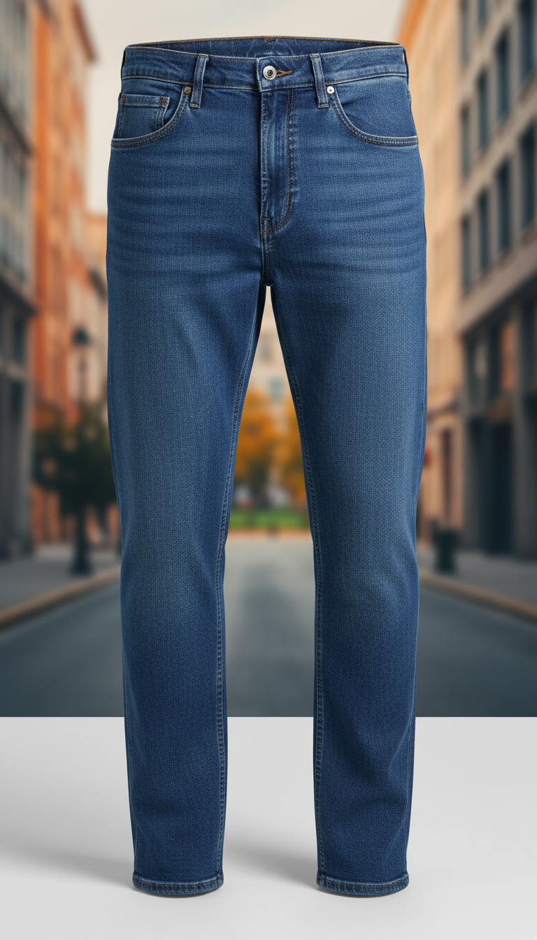 Steel Blue Denim Jeans